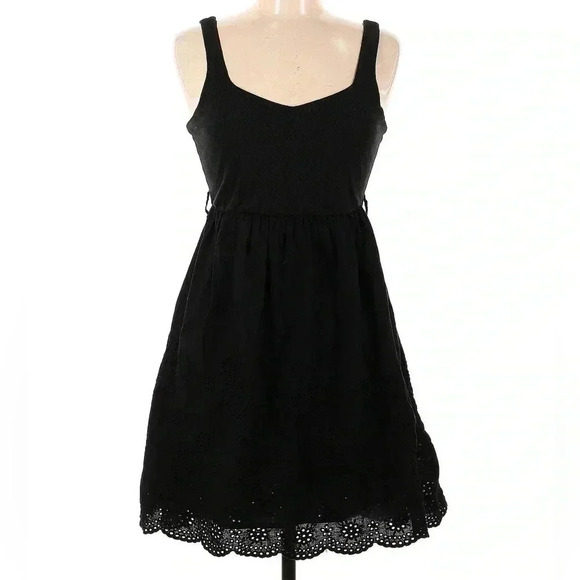 NWOT Passport Black Eyelet Sun Mini Dress (Size S) - Picture 1 of 6